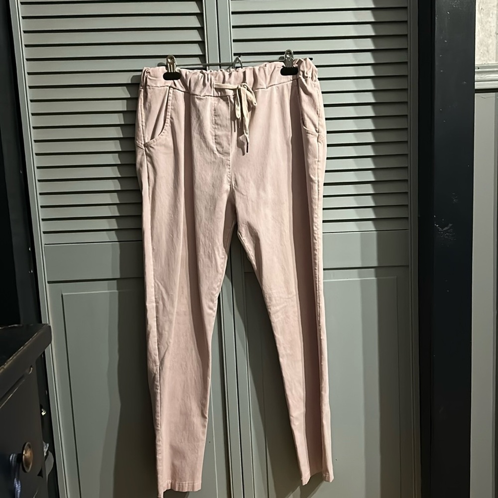 AMOROSA PINKY MAUVE DRAWSTRING PANTS S/M